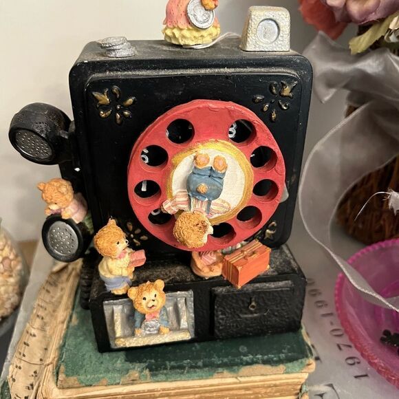 Vintage Music Box Pay Telephone Bears Circa 1996 Collectible. - Picture 7 of 13